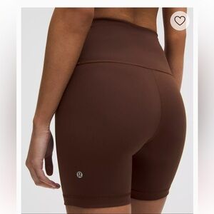 Lululemon Wunder Train High-Rise Short 6" size 0 Color Lava Cake